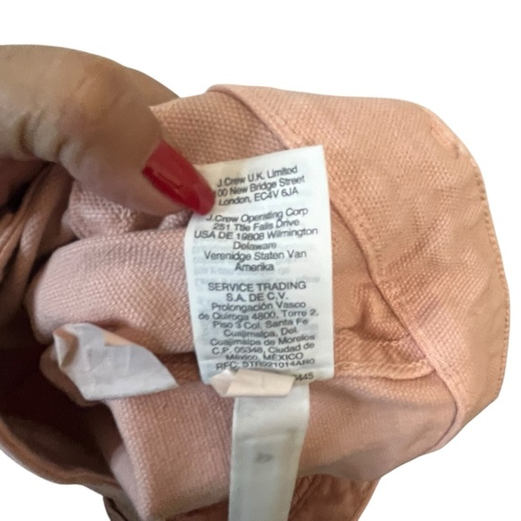 Madewell Emmett Pink Oyster Wide-Leg High Rise Crop Pants SZ 27 - Picture 7 of 10